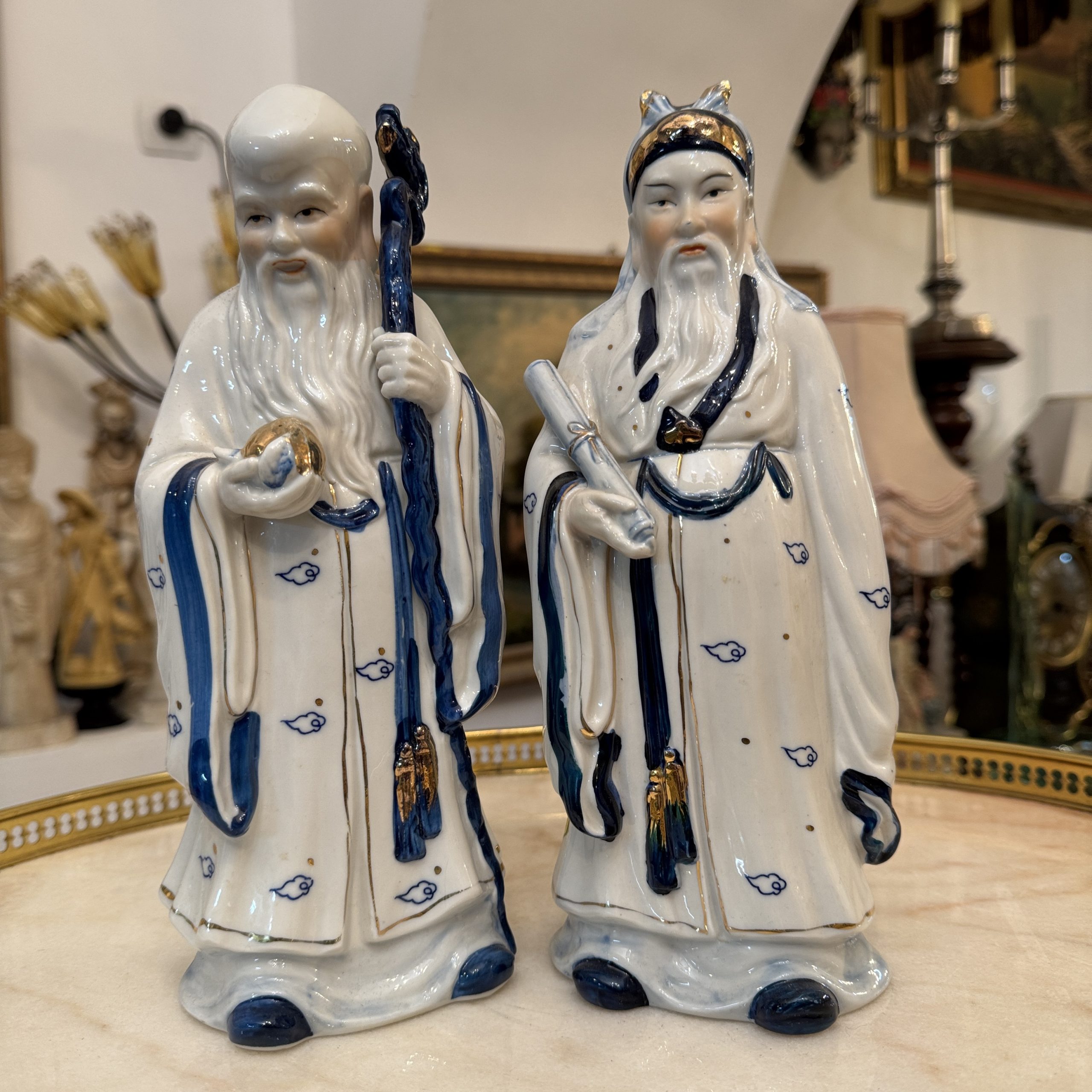 Statuete porțelan-înțelepți chinezii