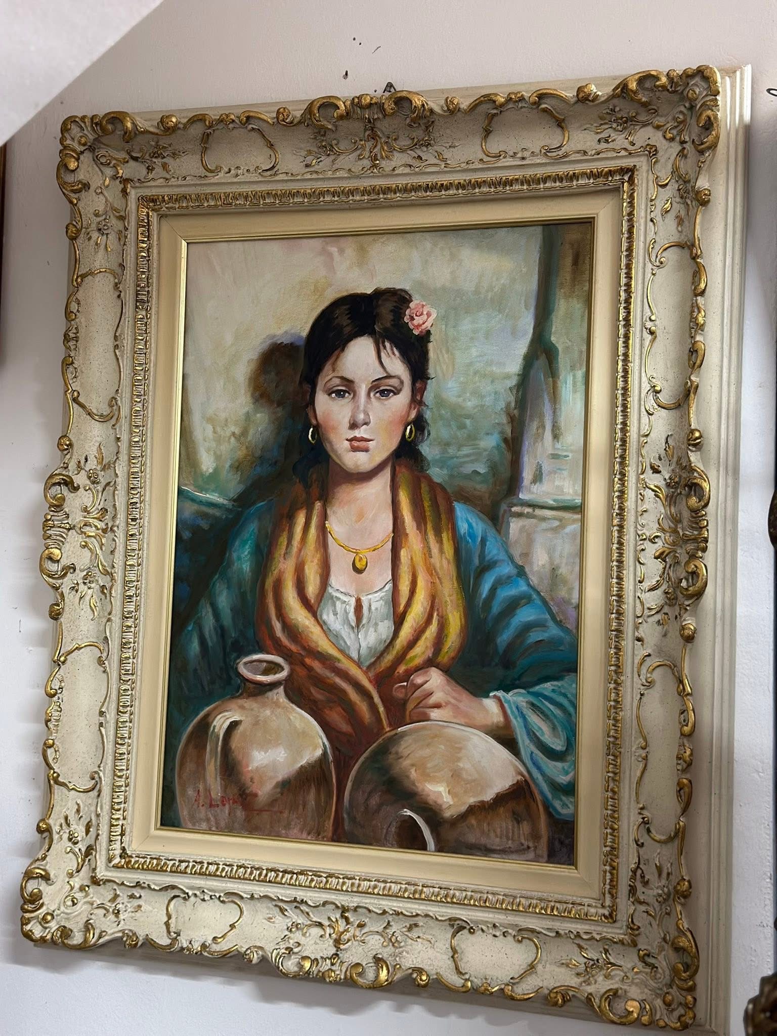 Pictura -portret feminin - imagine 3