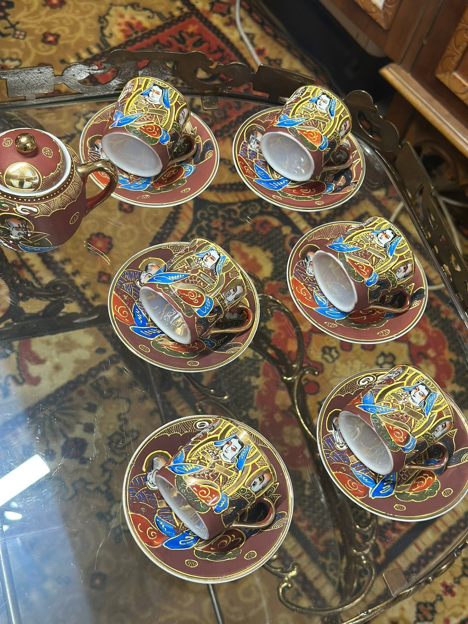Set cafea porțelan Satsuma 12 persoane
