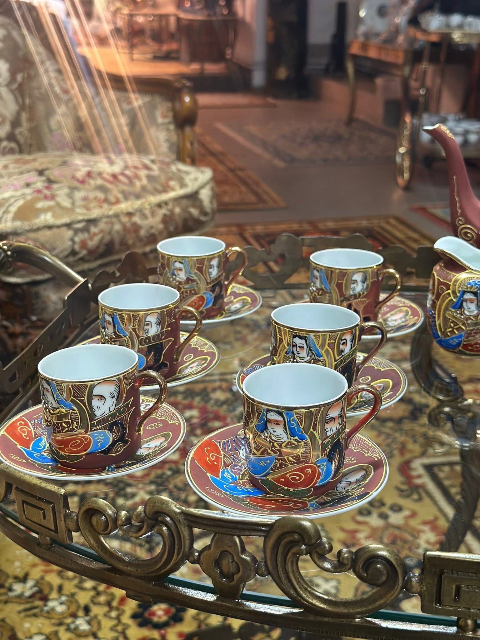 Set cafea porțelan Satsuma 12 persoane - imagine 3