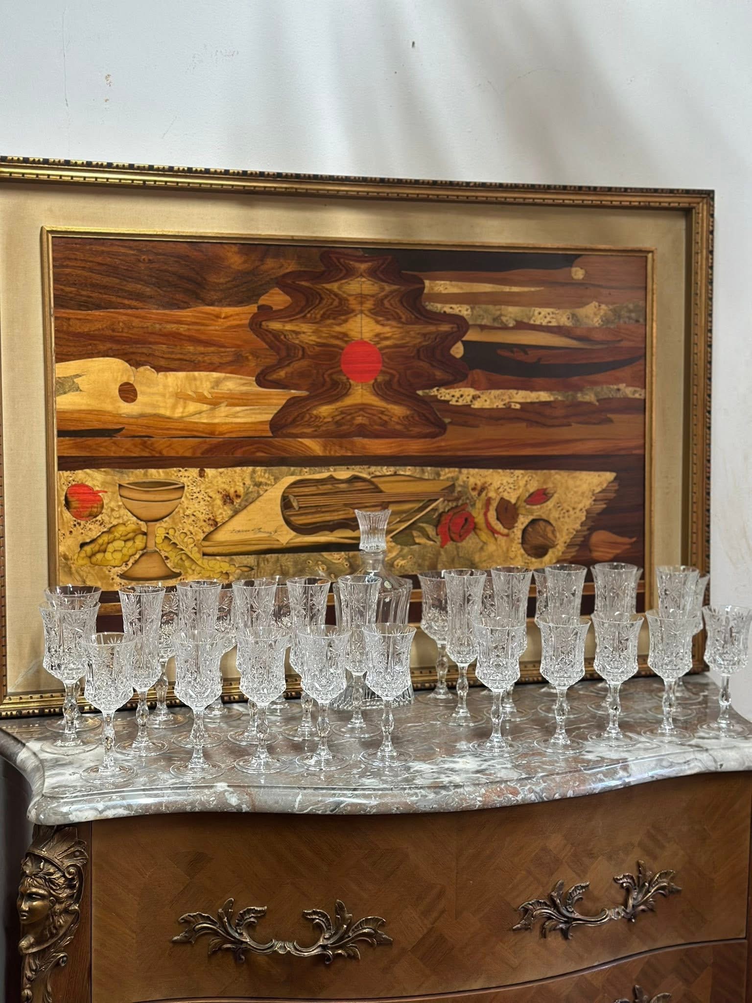 Set pahare cristal 10 persoane