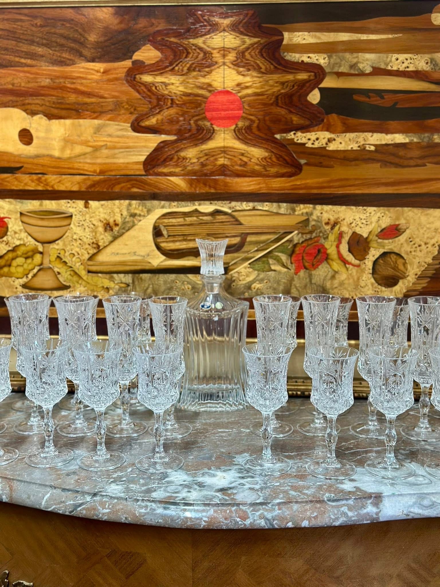 Set pahare cristal 10 persoane