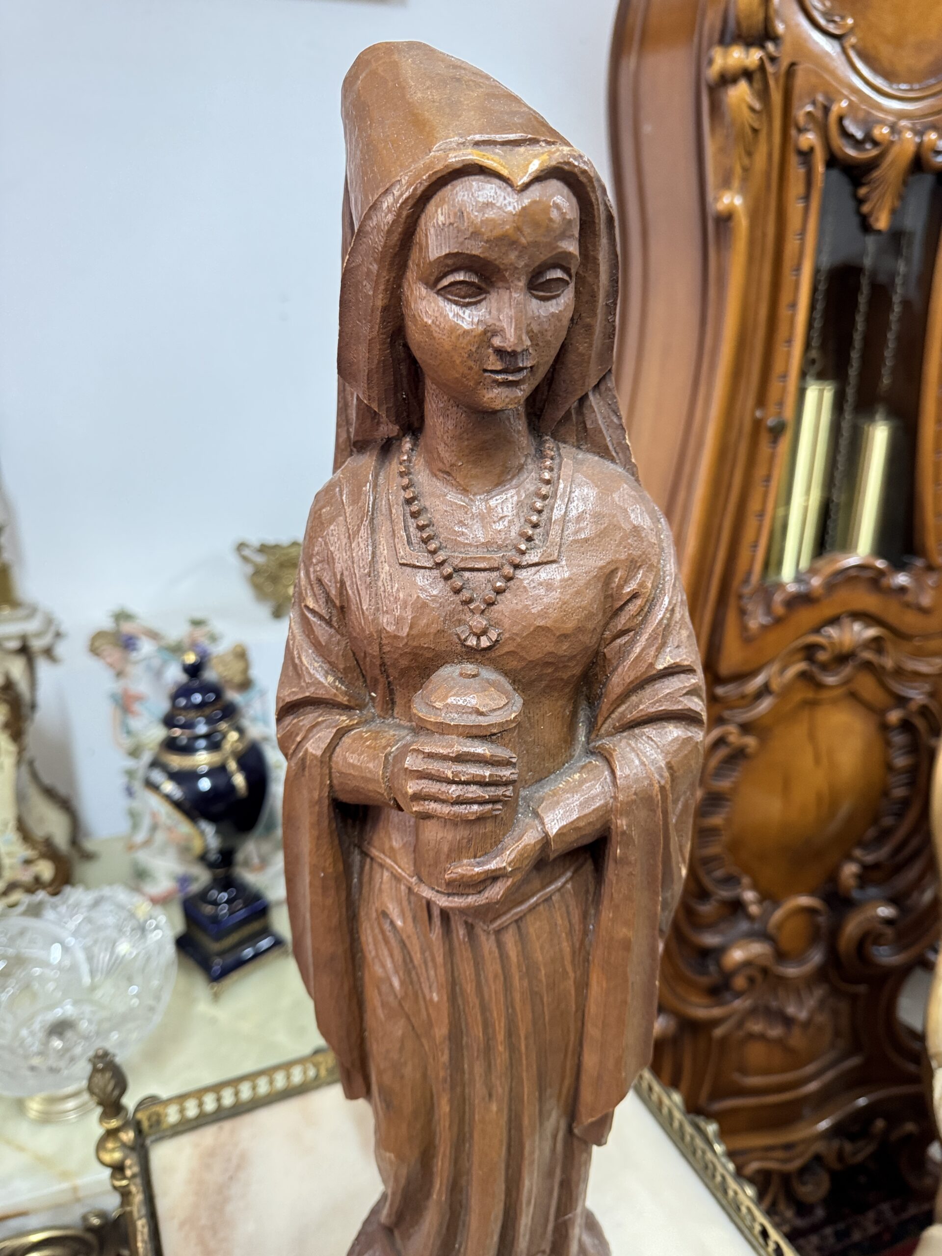 Statueta religioasă sculptură în lemn
