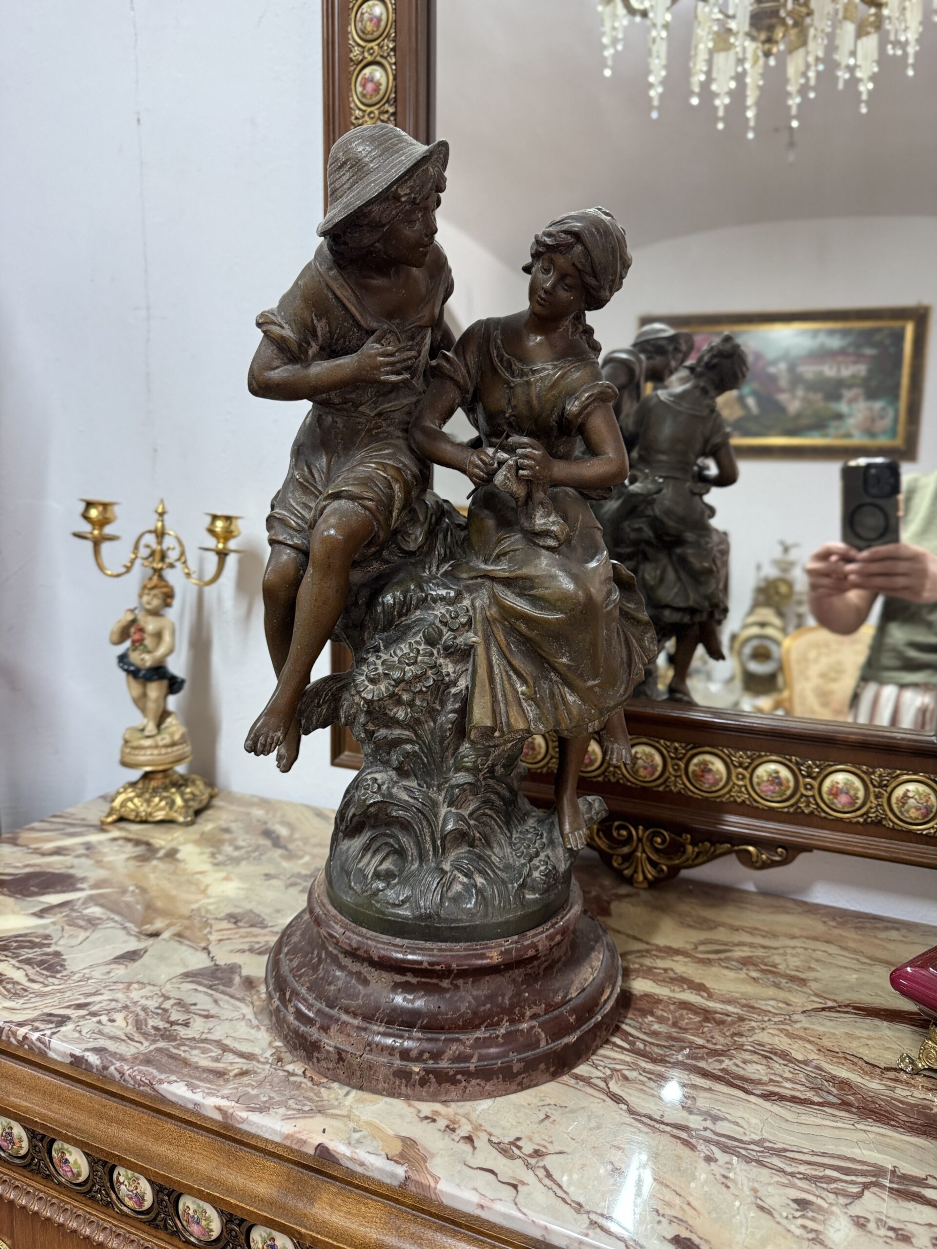 Statueta Auguste Moreau     „Farmec Belle Époque‘’