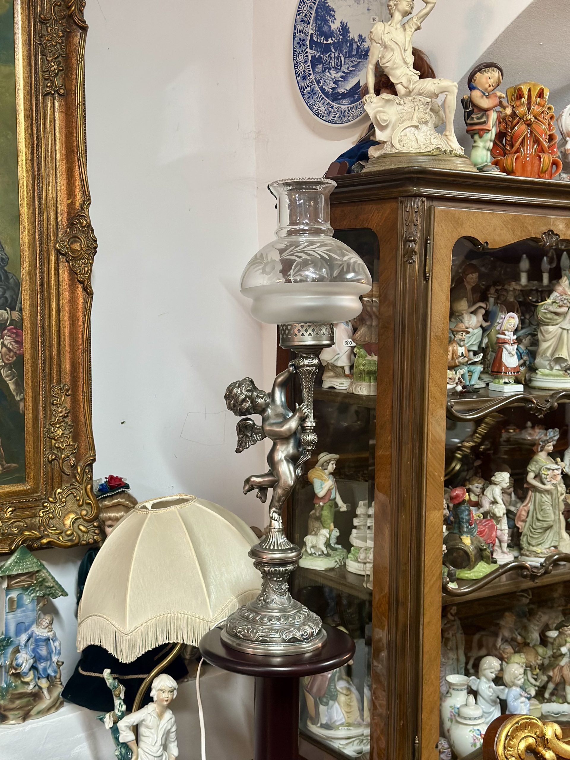 Veioza decorativă cu înger-stil clasic