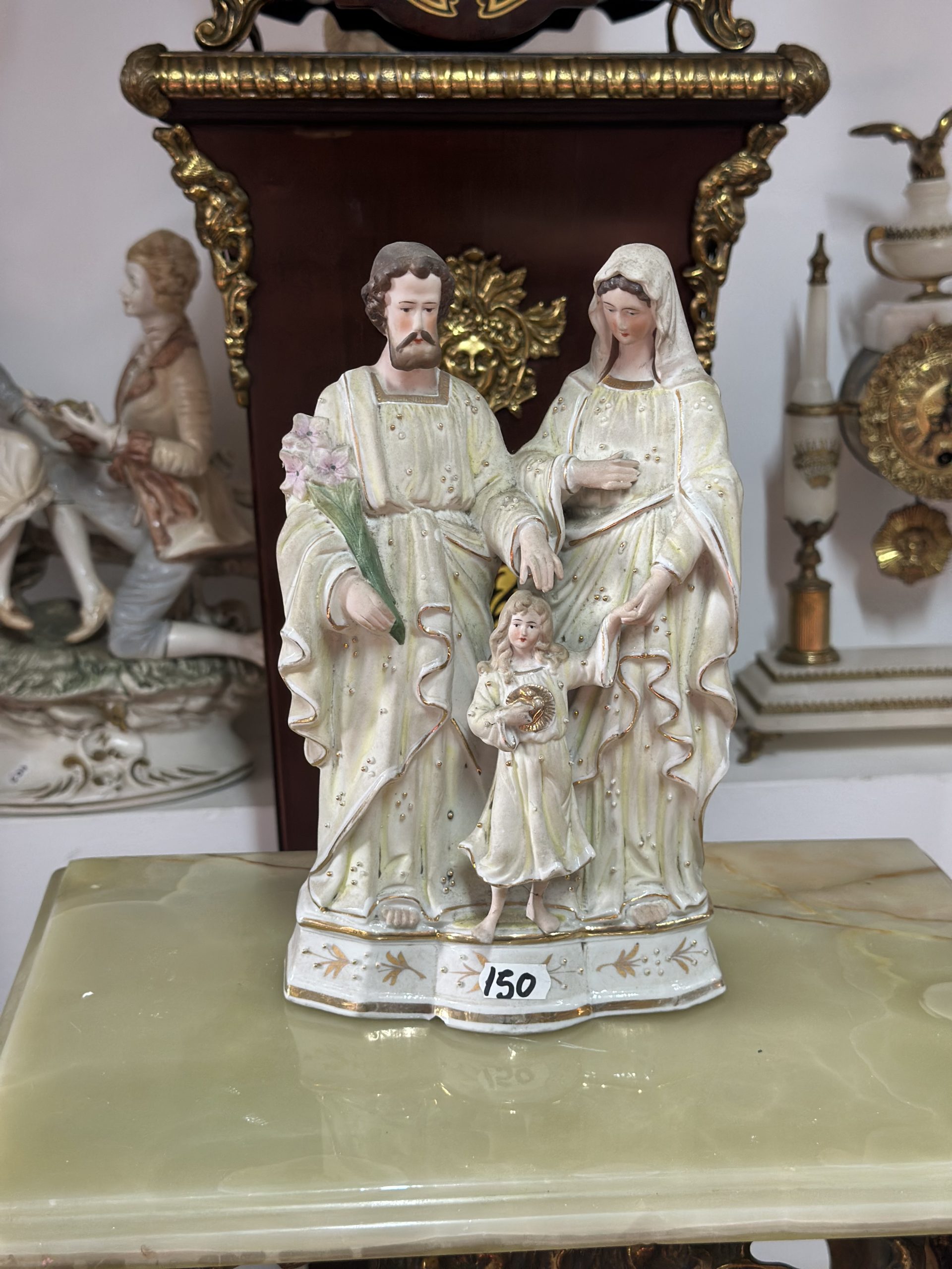 Statueta Sfântă Familie din porțelan din fin